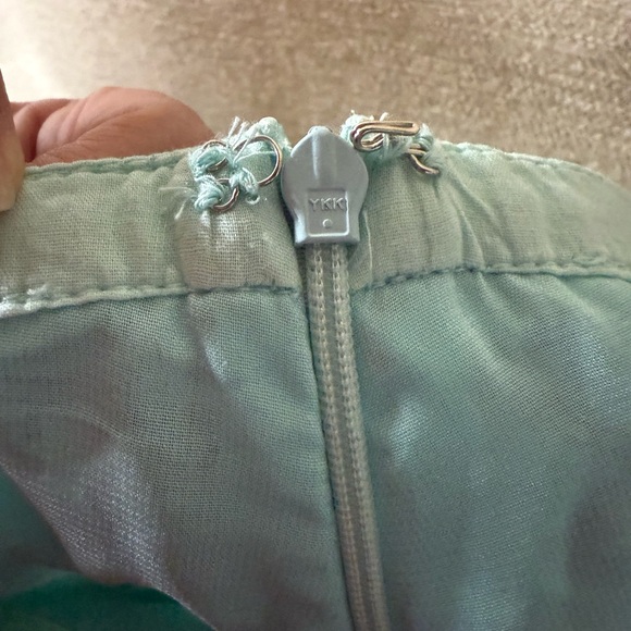 Free People A-Line Skirt - Mint and Brown Floral - Picture 5 of 5